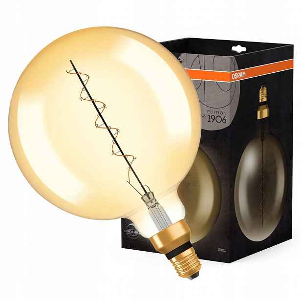 Dekorativní Led žárovka G200 Kula E27 4.8W 33W Filament Stmívatelná Vintage