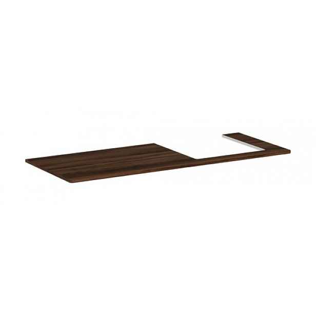 Deska pod umyvadlo Hansgrohe Xelu Q 136x1,6x55 cm tmavý ořech 54098630