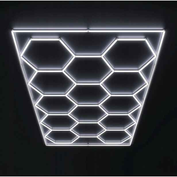 Led lampa HEX14 6500K 394x229 Cm 399W garážová dílna prémiová stropní sada
