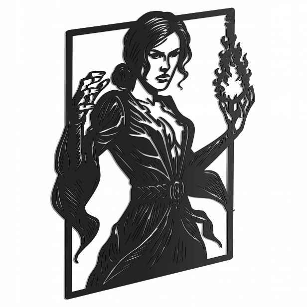 Triss Merigold Hra The Witcher Dřevěný 3D obraz