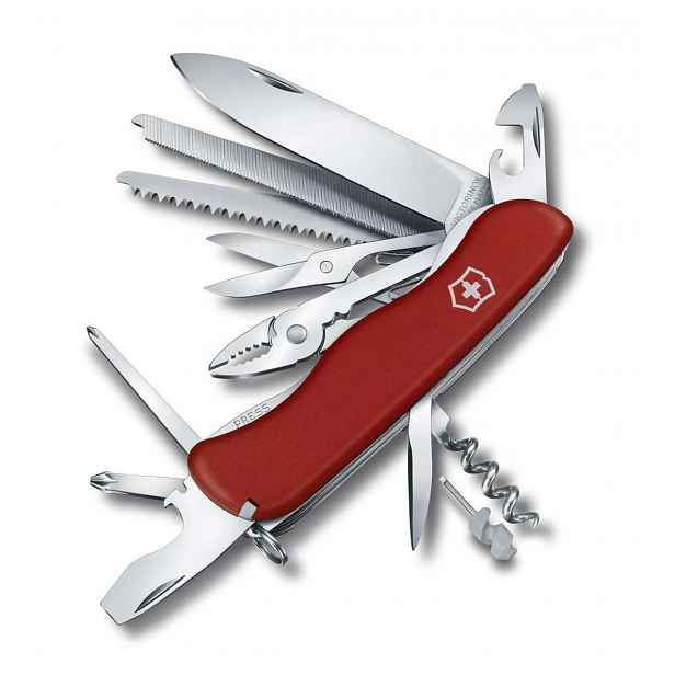VICTORINOX - Velký kapesní nůž Work Champ, 21 funkcí, červená 0.8564