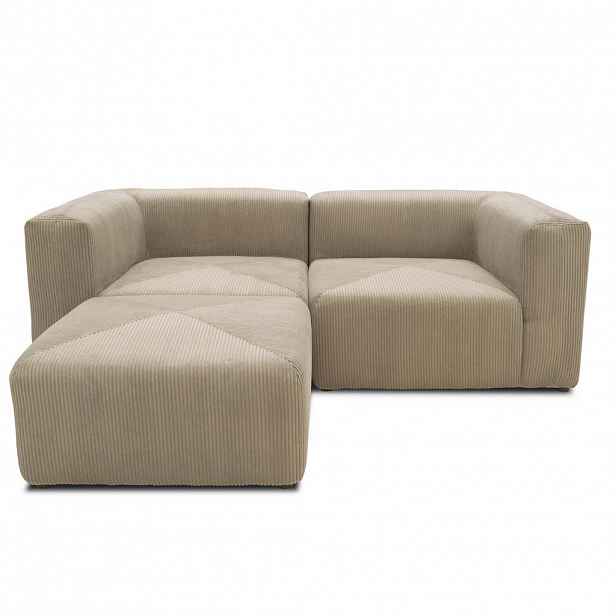 MID.YOU ROHOVÁ SEDAČKA, textil, jílová barva