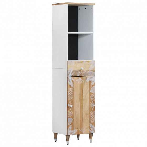 vidaXL Koupelnová skříňka 38x33,5x160 cm masivní mangovníkové dřevo