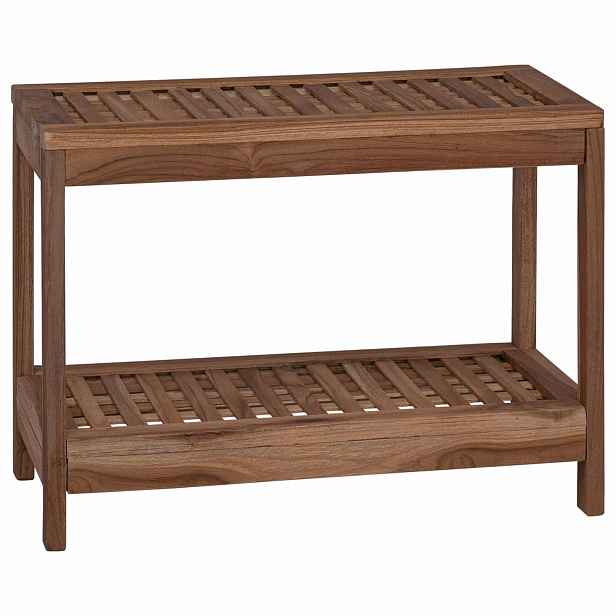 vidaXL Noční stolek do koupelny s úložištěm Přírodní 60 x 30 x 45 cm