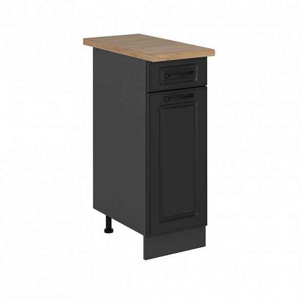 Vicco SPODNÍ SKŘÍŇKA KUCHYŇSKÉ LINKY R-Line Antracitový venkovský dům 30 cm , PD Dub