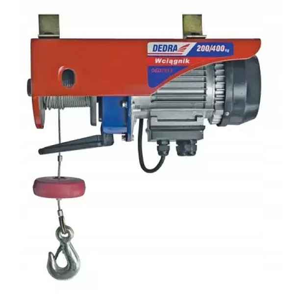 Elektrický naviják DED7913 200/400kg 1000W lano.