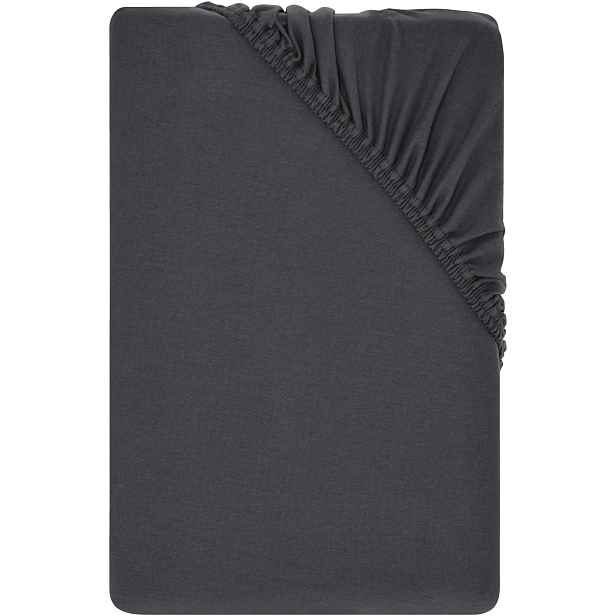 LivarnoÂ® Ĺ˝erzejovĂ© napĂ­nacĂ­ prostÄ›radlo, 140-160 x 200 cm (antracitovĂˇ)