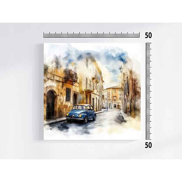 Obraz Na Plátně Canvas Město Městečko Ulička Auto 50x50