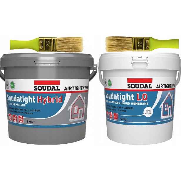 Soudal Sws Hybrid 6 kg vnější +lq 4,5 kg Bílá vnitřní +2 štětec