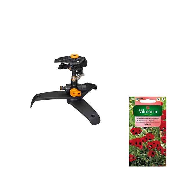 Fiskars Pulzní rotační zavlažovač Na Zavlažování trávy +dárek semena