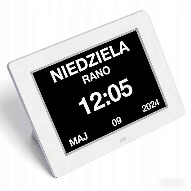 Digitální budík s automatickou regulací jasu a tichým LCD displejem