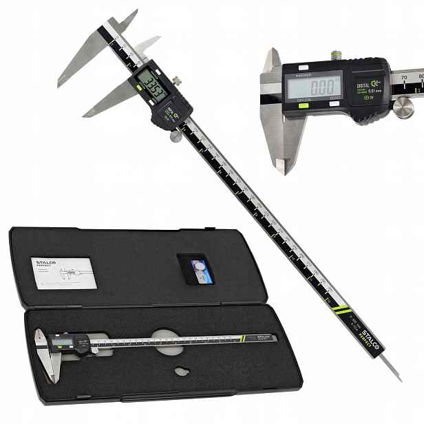 Elektronické posuvné měřítko Stalco 300 mm S010501330, přesnost 0,01 mm