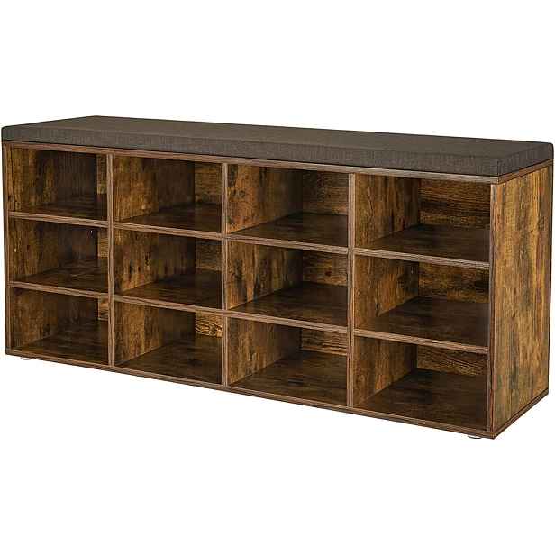 SONGMICS Botník Vasagle Endersen 104 cm hnědý/černý