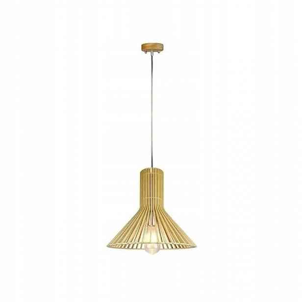 Závěsná Lampa Moderní Dřevěná Stínidlo V-tac Fi 350 mm E27