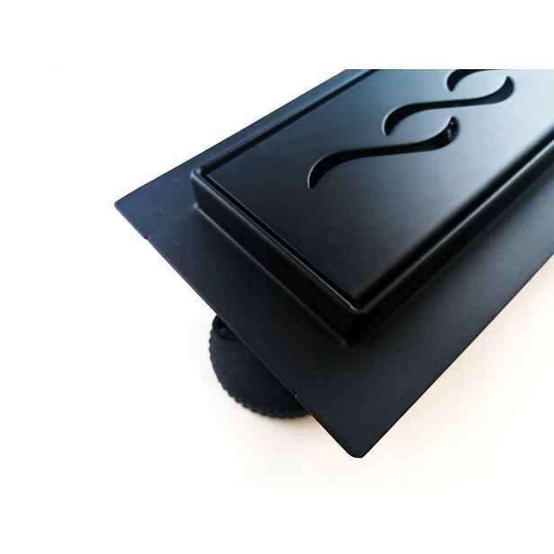 Lineární odtok 65 cm nízký, 52 mm – vzor Fala Černá