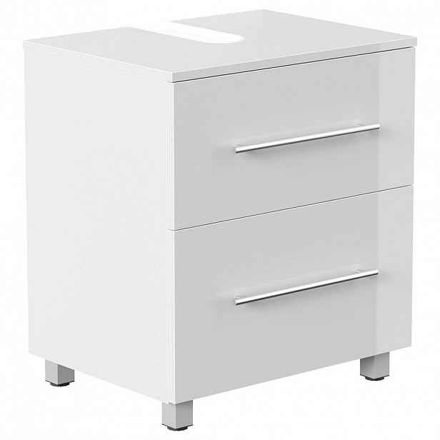 MID.YOU SKŘÍŇKA POD UMYVADLO, vysoce lesklá bílá, vysoce lesklá bílá, 55/63/41,6 cm