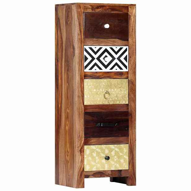 vidaXL Odkládací skříňka 40 x 30 x 110 cm masivní akáciové dřevo