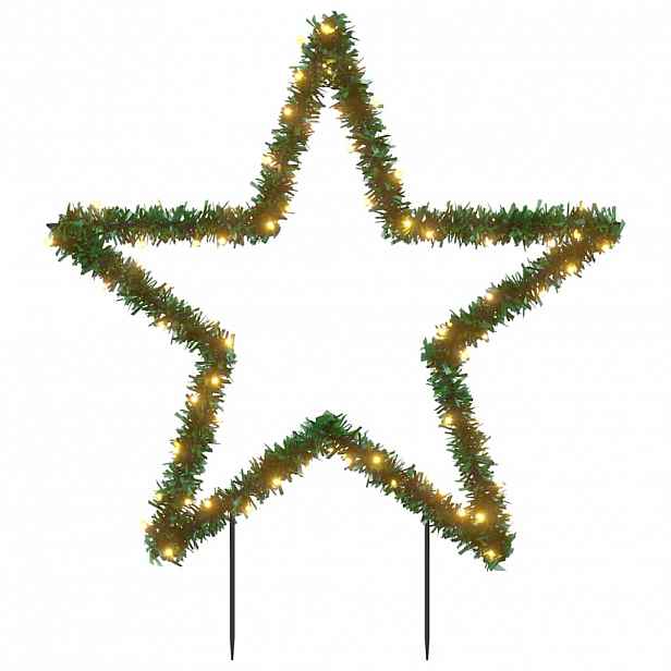 vidaXL Vánoční světelná dekorace s hroty Hvězda 80 LED diod 60 cm