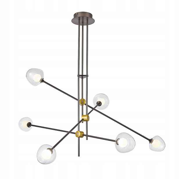 Závěsná lampa Italux Romily Led moderní hnědá