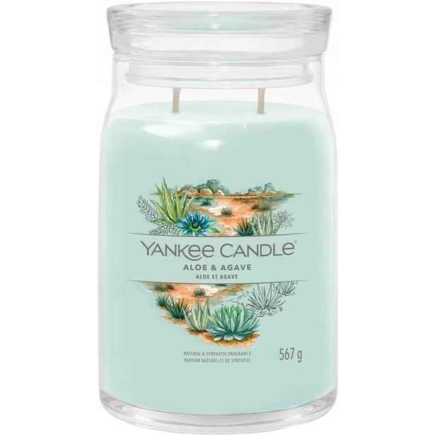 Yankee Candle vonná svíčka Signature ve skle velká Aloe & Agave 567g