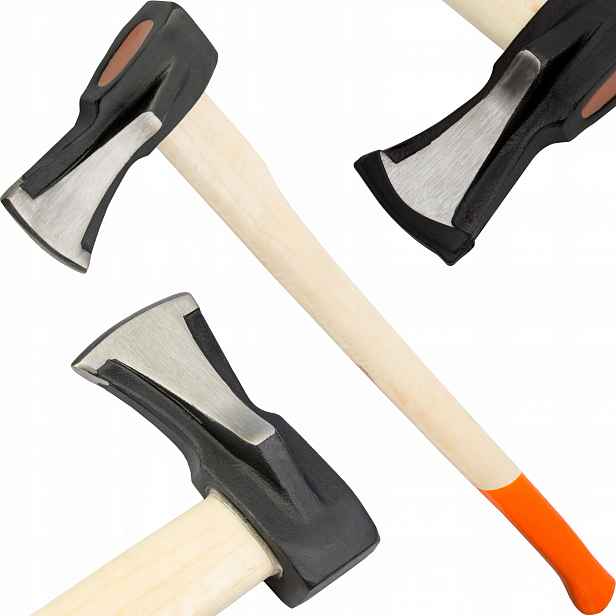 Sekera 2000g štípací dřevěná násada 900mm 50 HRc Polax