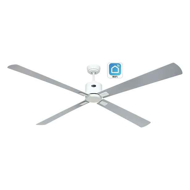 CasaFan 943409W Eco Neo III WiFi, světle šedá a bílá, stropní ventilátor