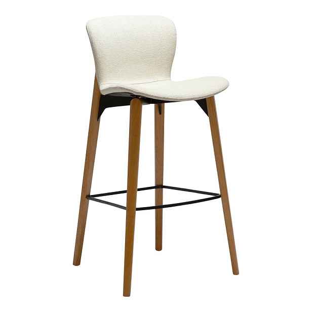 Krémová barová židle (výška sedáku 77,5 cm) Paragon – DAN-FORM Denmark