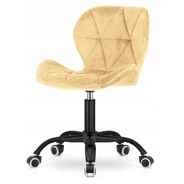 Otočné křeslo Vasto Office Velvet Beige Smoke Lugano