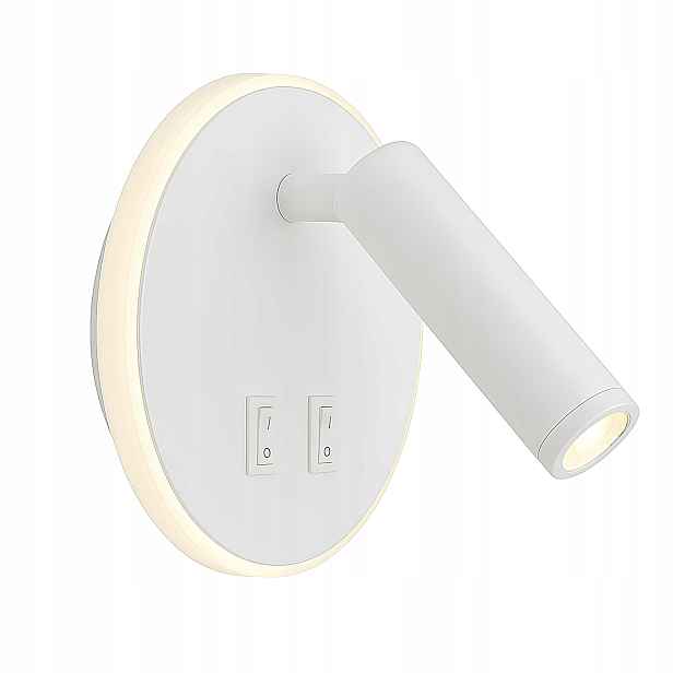 Nástěnné svítidlo bílé Led lampa do ložnice neutrální 4000K 220-230V