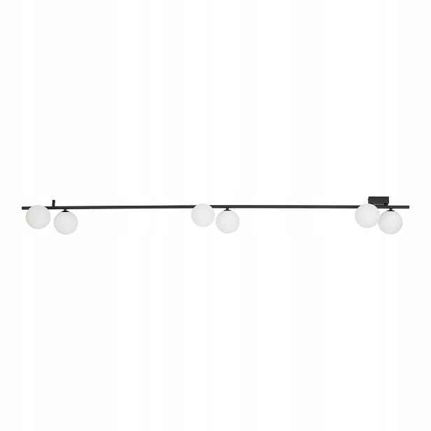 Stropní Svítidlo Lišta 6 kuliček Černá G9 8W Led Malý výkon Imelo Tk Lighting