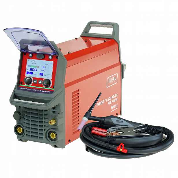 Svářečka Tig Ideal Expert 222 Ac/dc Pfc Pulse Pro5 LCD Alu Mma T-26 4m