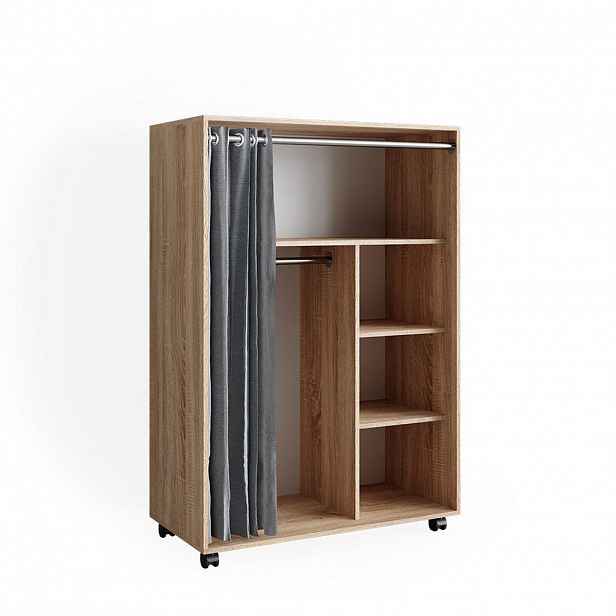 Vicco ŠATNÍ SKŘÍŇ Doros Sonoma 100 x 146.6 cm S válečky
