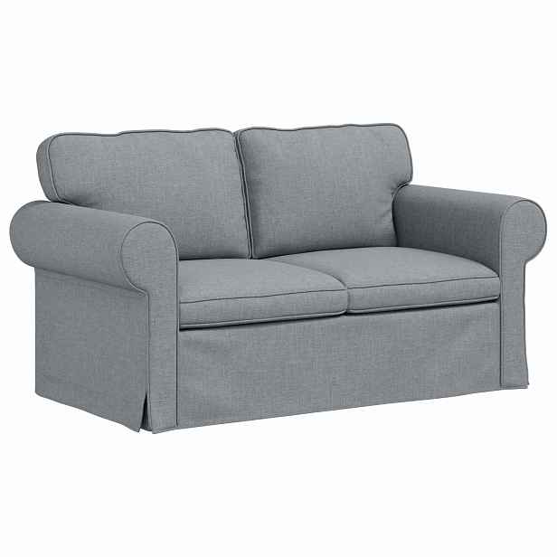 vidaXL Pohovka Světle šedá 155 x 82 x 80 cm textil