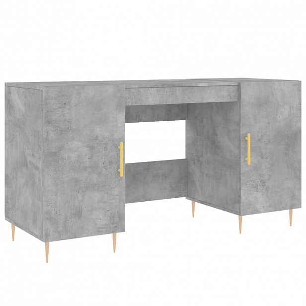 vidaXL Psací stůl betonově šedý 140 x 50 x 75 cm kompozitní dřevo