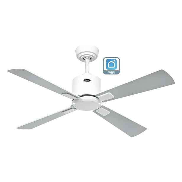 CasaFan 943131W Eco Neo III WiFi, světle šedá a bílá, stropní ventilátor