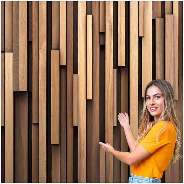 Fototapeta 3D Pozadí Textura Lamele Dřevěné 294x260 TLA12W