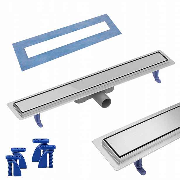 Lineární odtok Cersanit Tako 80 cm Oboustranný ocel S907-010