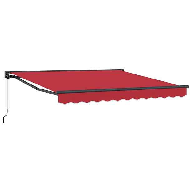 vidaXL Rám markýzy Červená 350 x 250 cm