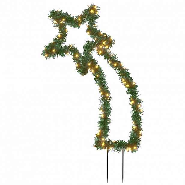 vidaXL Vánoční světelná dekorace s hroty Kometa 115 LED diod 89 cm