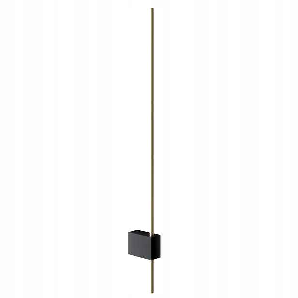 Černá nástěnná lampa zlatá stick 62 cm LED3000K do obývacího pokoje ložnice Maytoni