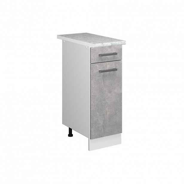 Vicco SPODNÍ SKŘÍŇKA KUCHYŇSKÉ LINKY R-Line Beton 30 cm s pracovní deskou