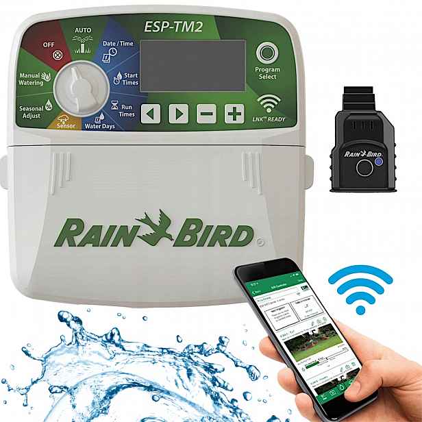 Vnitřní Regulátor Pro Zavlažování Rain Bird Wifi Esp TM2 4 Sekcí Modul