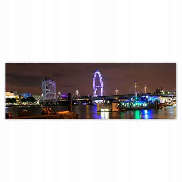 Plakáty 200x66 Fialový London Eye