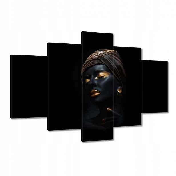 Obrazy 120x80 Zlatý make-up