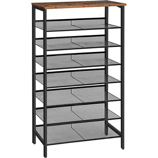 Botník Vasagle Grego 137 cm černý/hnědý
