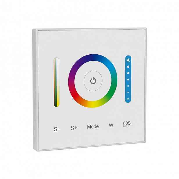 V-tac Ovladač ovladače dálkový ovladač skleněný nástěnný panel 3v1 Rgb+cct