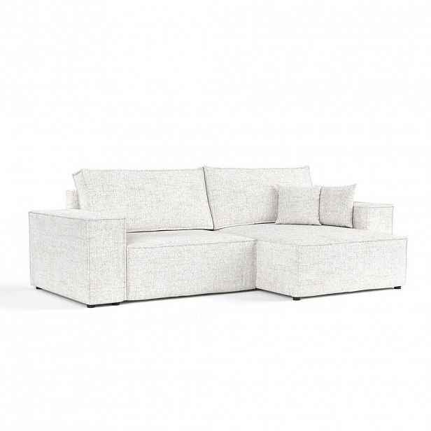 AltaBeds ROHOVÁ SEDAČKA CAVO, textil, Krémová