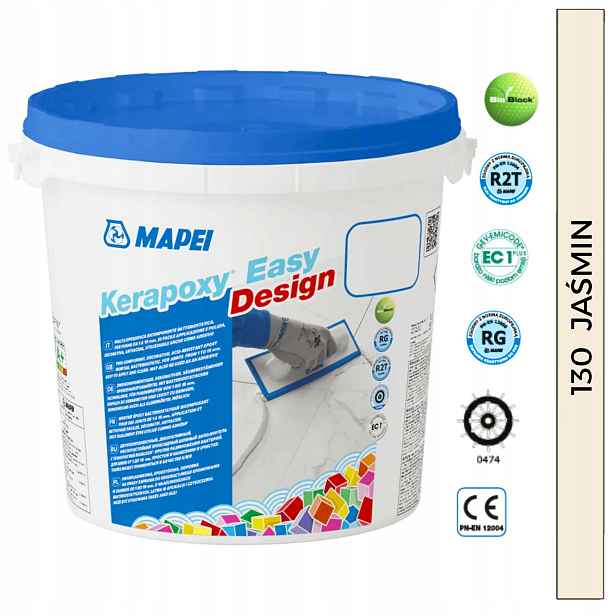Mapei Epoxidová Spárovací Hmota Kerapoxy Easy Design 3 kg Kyselinovzdorná 130 Jasmín