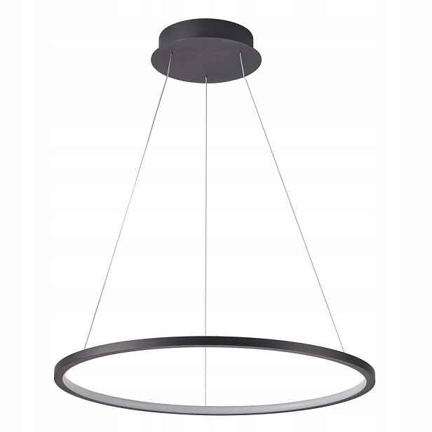 Závěsné Led svítidlo Vinola 48W Černý hliník Variabilní světlo Italux