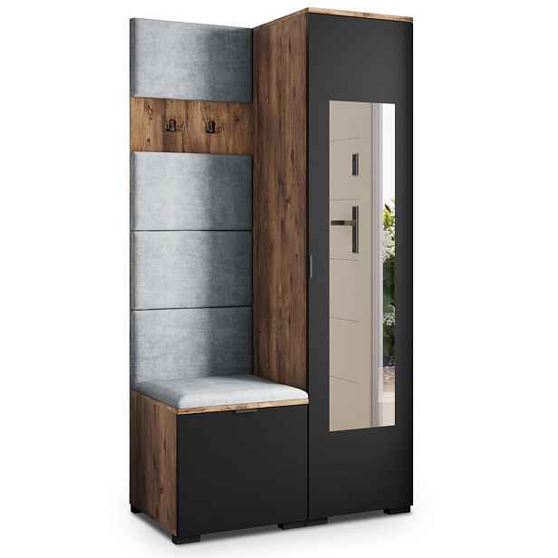 MASSENO MODERNÍ PŘEDSÍŇOVÁ SKŘÍŇ VIRA, 95/181/51 cm, dekor dub